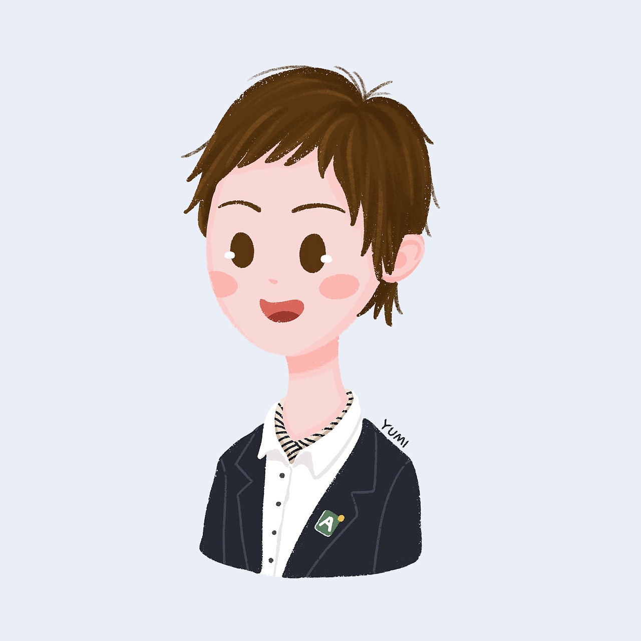 卡通人物头像 可爱Q版人物头像 人物插画（图ZMjAwOTEyNzA4） - 艺术插画 - 站酷设计师煜米酱原创素材 - 站酷ZCOOL