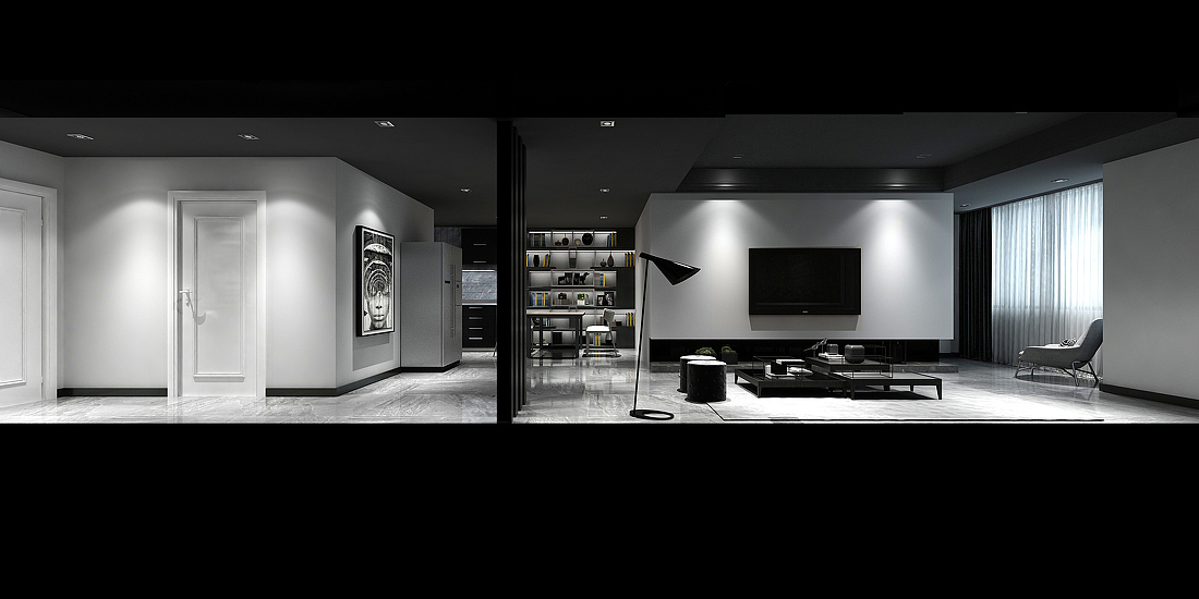 高级黑家装样板房