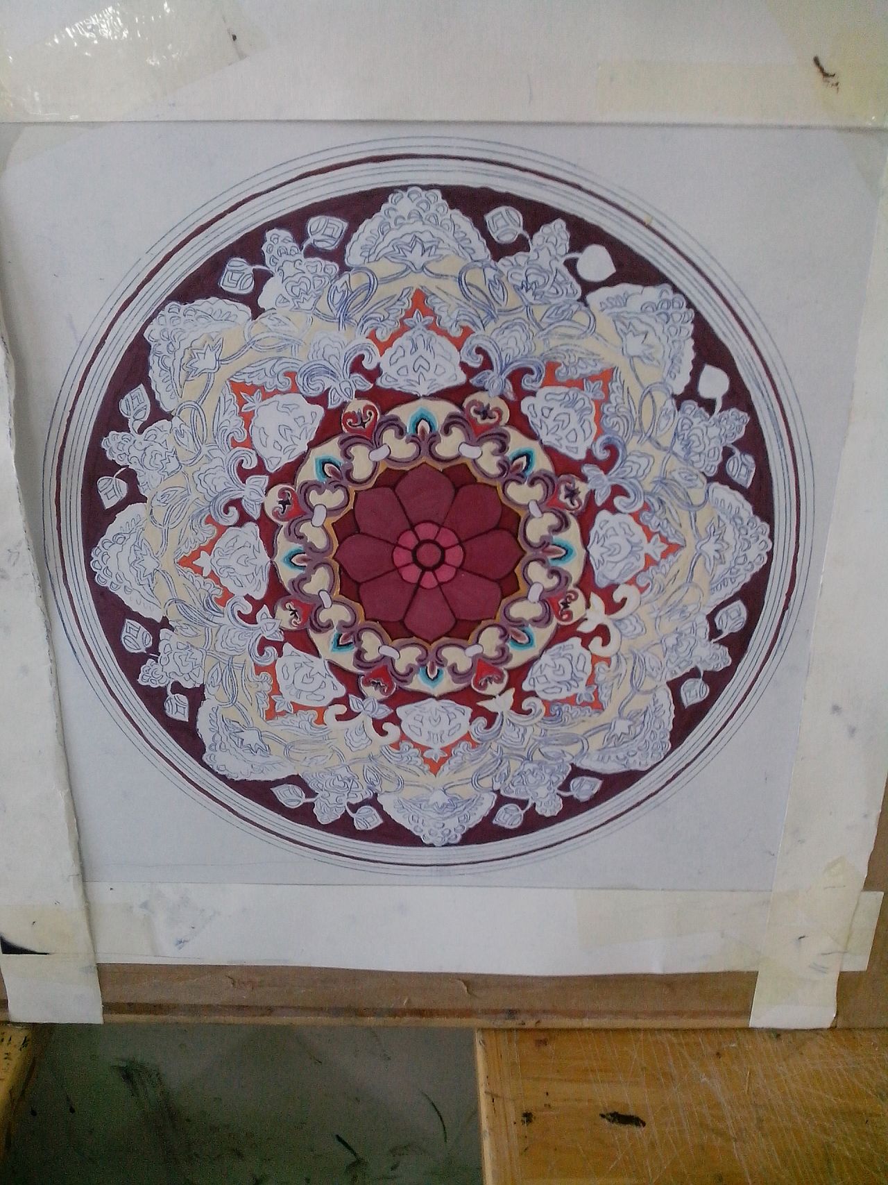 敦煌藻井|纯艺术|绘画|贾丹丹 - 原创作品 - 站酷 (zcool)