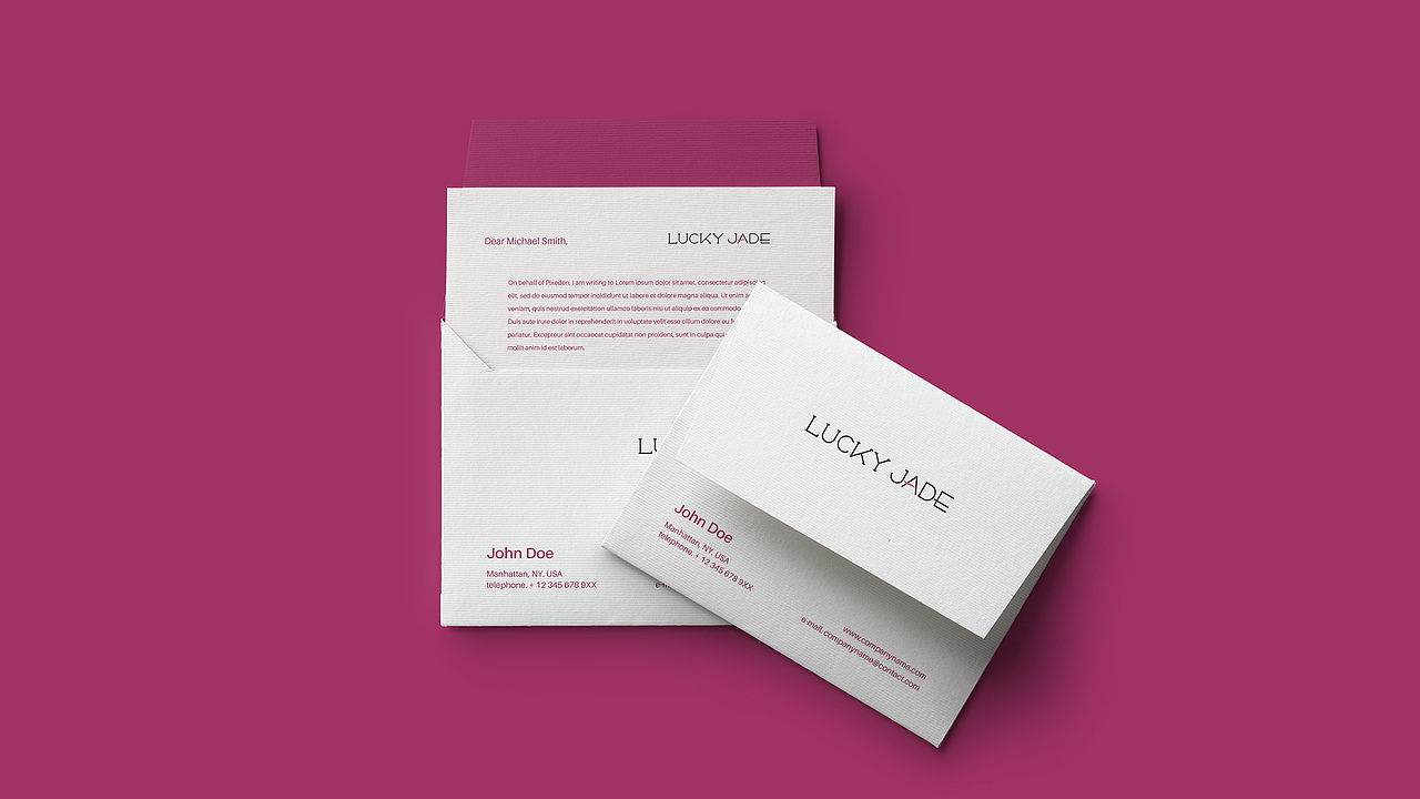 日化洗护用品logo:lucky jade