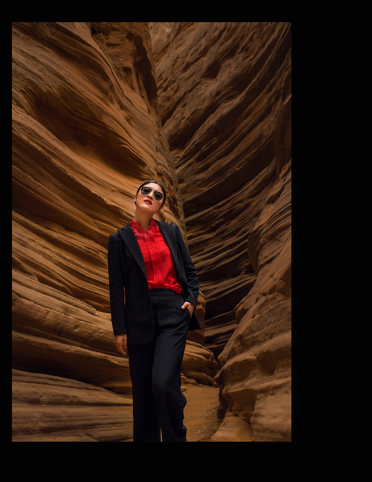 丹霞地貌人像主题摄影