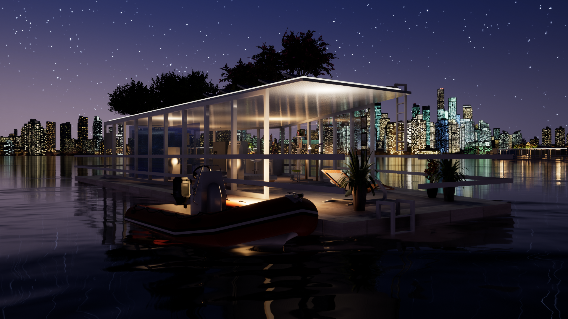 水上住宅 漂浮社区 概念设计