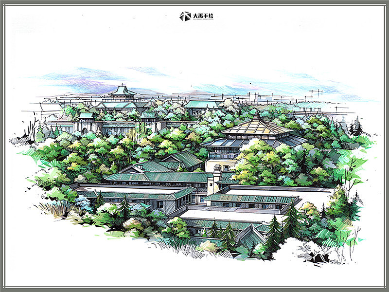 大禹手绘规划设计考研手绘（图ZMjE0MTc2MDI4） - 其他 - 站酷设计师安安的静静原创素材 - 站酷ZCOOL