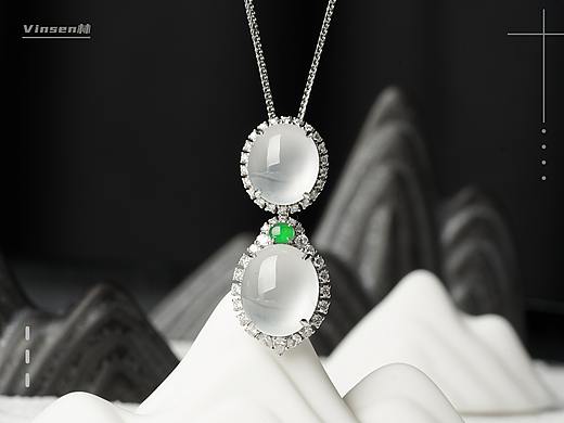 翡翠冰种吊坠（个人主页-ZNTIyMzM5NzY=） - 产品摄影 - 站酷设计师Vinsen林原创素材 - 站酷ZCOOL