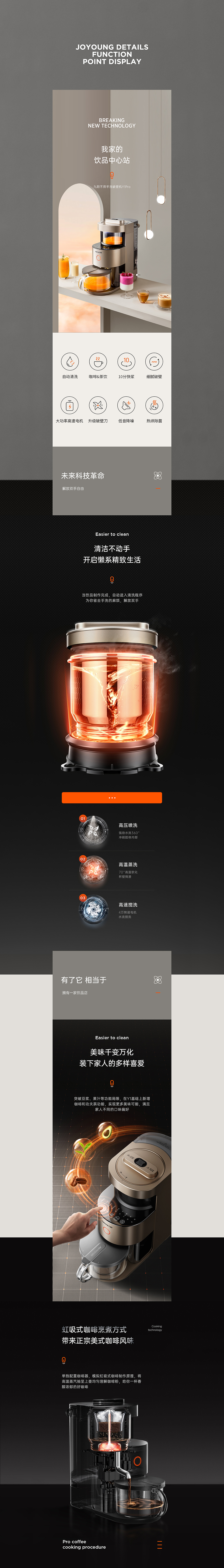 九阳破壁机详情页合集