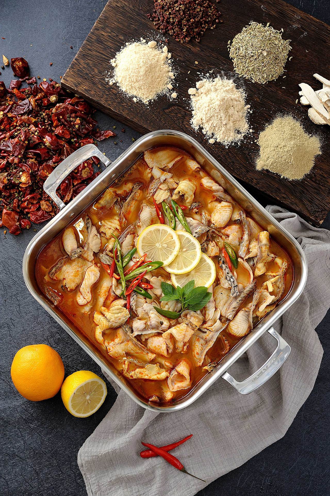 火盆景麻辣鱼-鱼火锅品牌VI