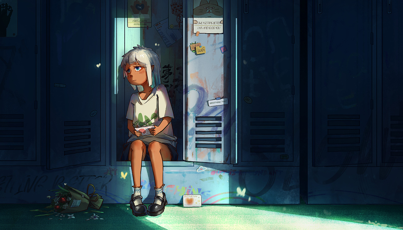 告白（图ZMzUwMDg4ODA0） - 创作习作 - 站酷设计师插画师怪先生原创素材 - 站酷ZCOOL