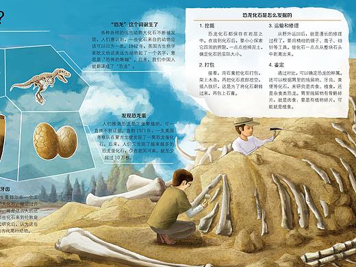 科普类写实绘本恐龙