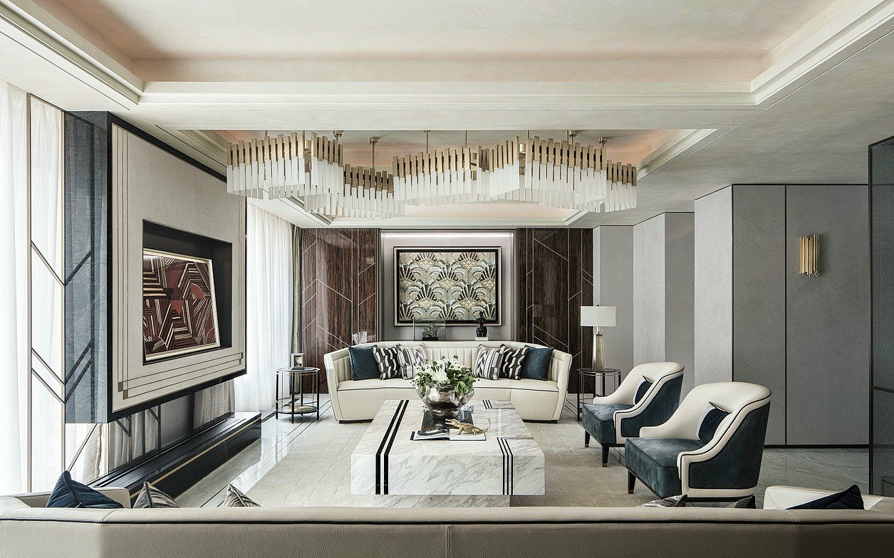 以英伦风尚作为概念灵感，提取现代主义元素进行融合（图ZMjE5Mjk2NjQ4） - 家装设计 - 站酷设计师效果图小芳原创素材 - 站酷ZCOOL