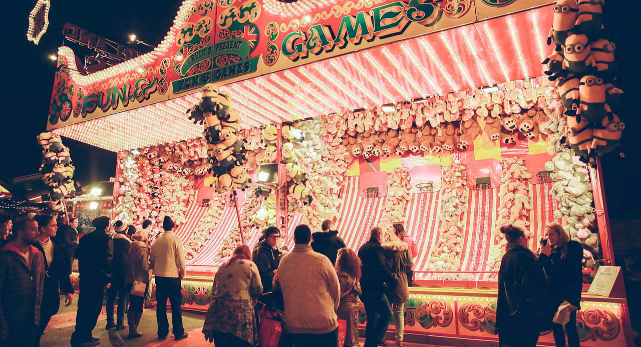 伦敦海德公园圣诞游乐场