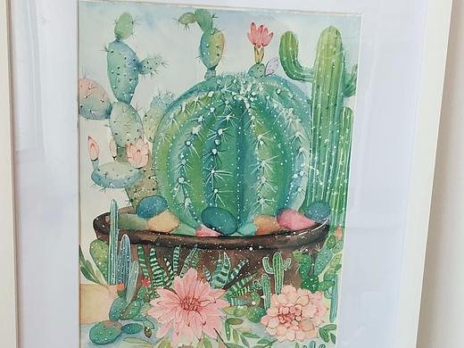 仙人掌系列3（个人主页-ZMjg4ODMwMTY=） - 商业插画 - 站酷设计师笔墨粉黛原创素材 - 站酷ZCOOL