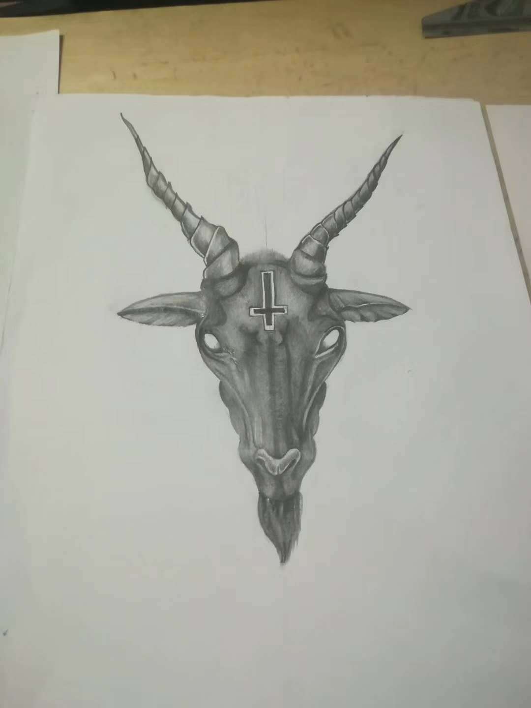 暗黑羊头插画|插画|艺术插画|刘天宇丶 - 原创作品 - 站酷 (zcool)