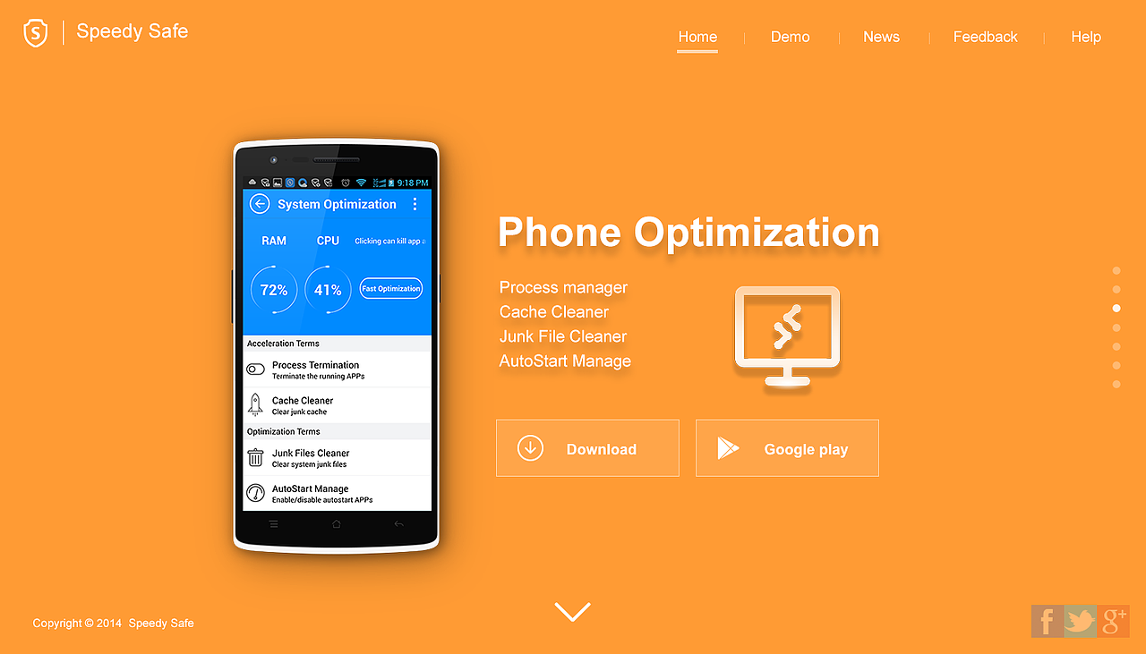 Speedy Safe 手机安全助手 网站（图ZMjc0MTE4NzI=） - 其他网页 - 站酷设计师kenui原创素材 - 站酷ZCOOL
