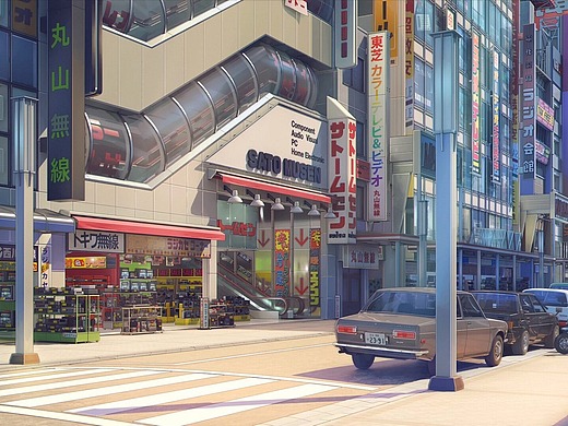 akihabara秋叶原街道风景壁纸