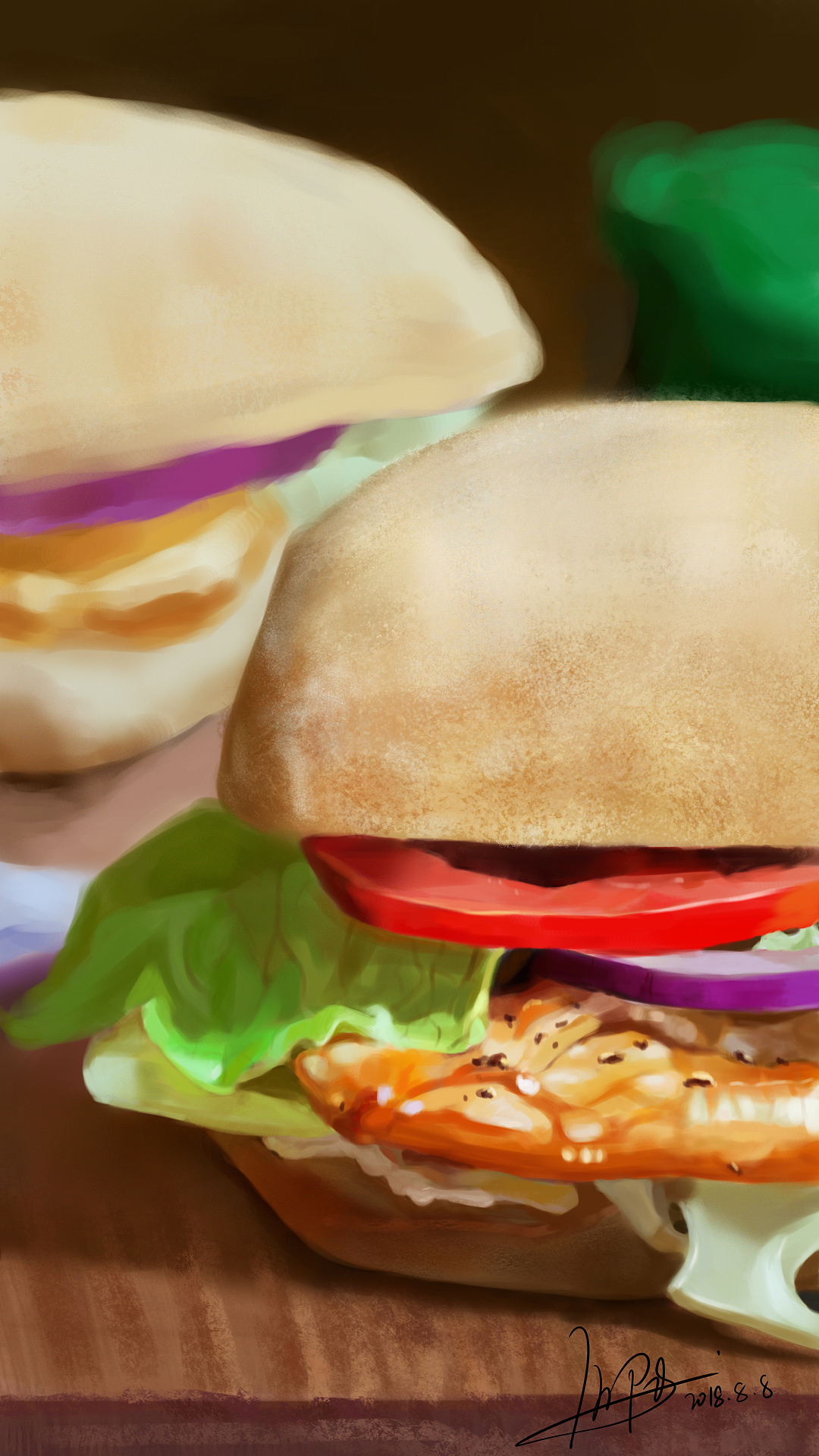 大汉堡来一发！！！！！！（图ZMTI0NjE3OTMy） - 商业插画 - 站酷设计师Running_大陆原创素材 - 站酷ZCOOL