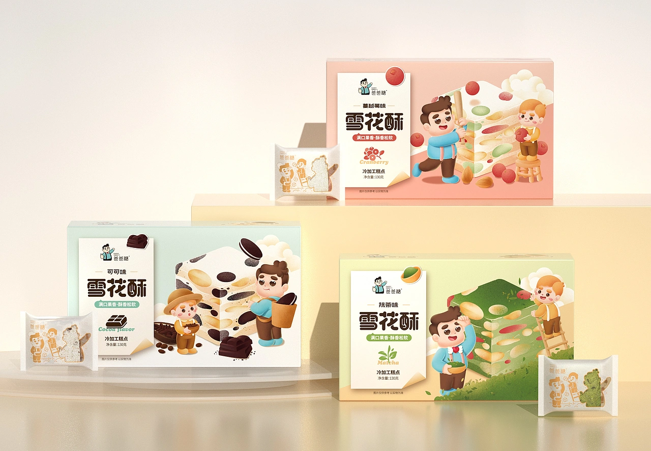 尚智&times;爸爸糖｜系列包装升级 | 礼盒包装｜IP插画包装