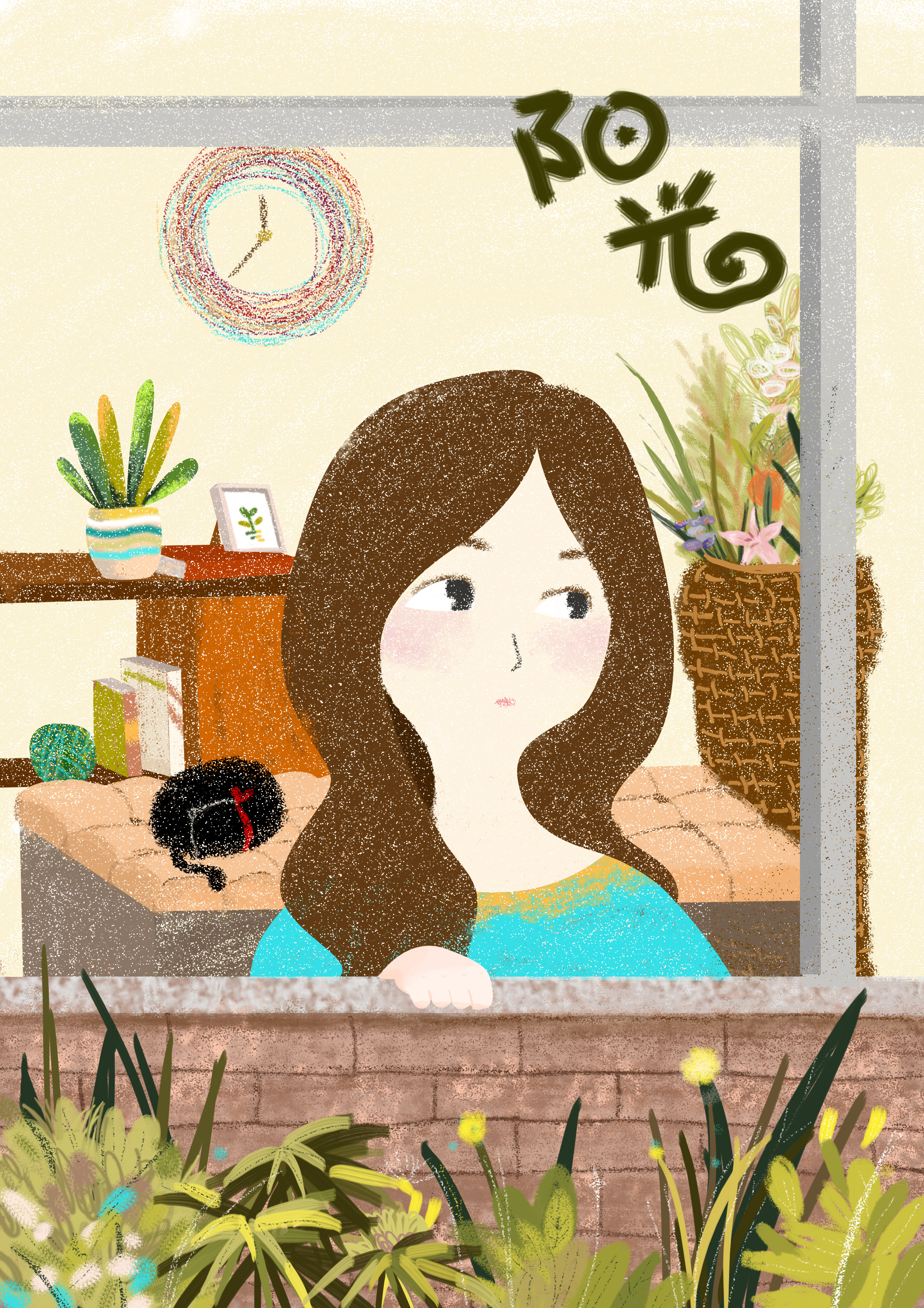 倾听☆ 阳光|插画|商业插画|喵猫兔 - 原创作品 - 站酷 (zcool)