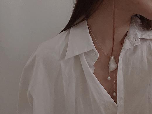 陶瓷珍珠流苏项圈