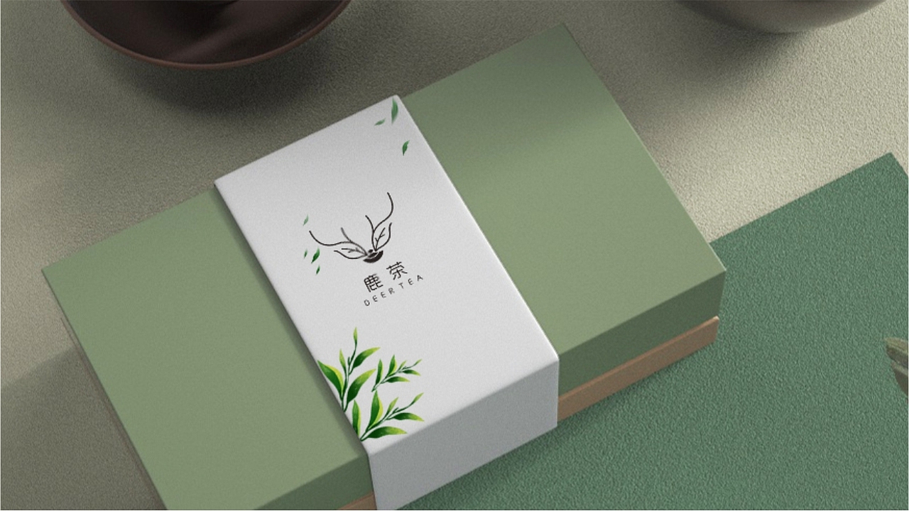 鹿茶品牌设计（图ZMjcwNTY3Mjg0） - 品牌 - 站酷设计师申德设计工作室原创素材 - 站酷ZCOOL