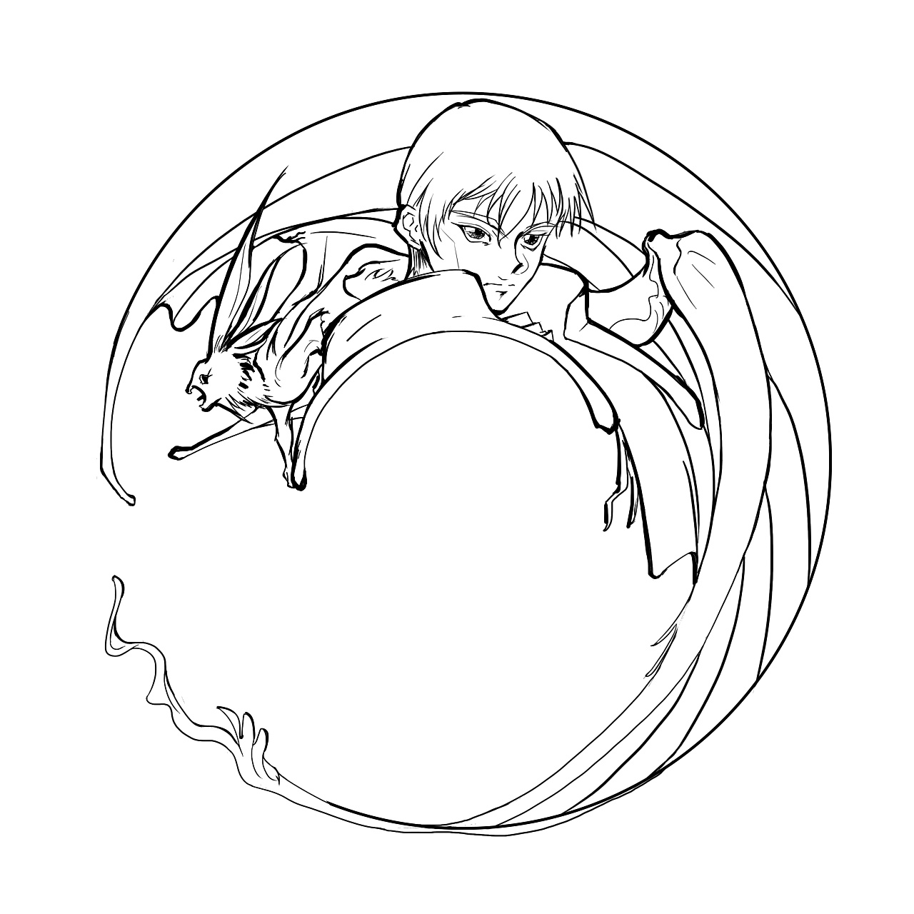 临摹练习 | 罗德岛战记 ost2 专辑封底插画