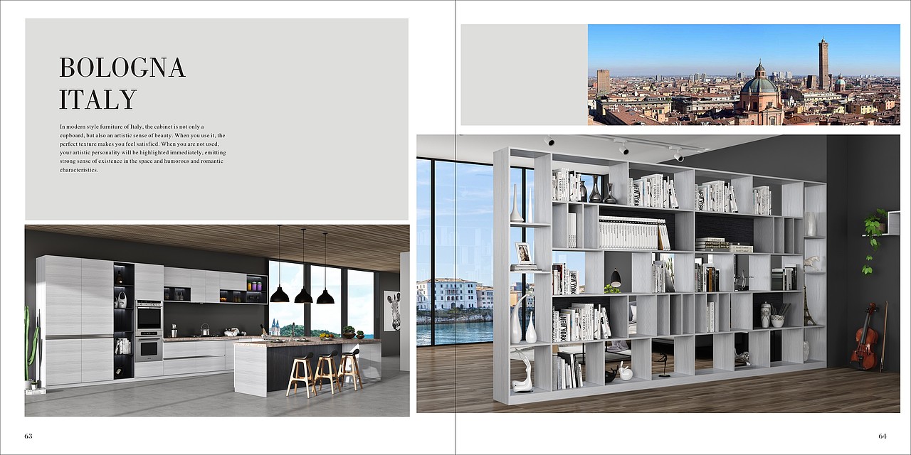 郑州定制衣柜板式家具彩页实木橱柜木门图册设计印刷