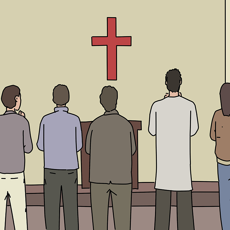 教会的弟兄姐妹很担心他.