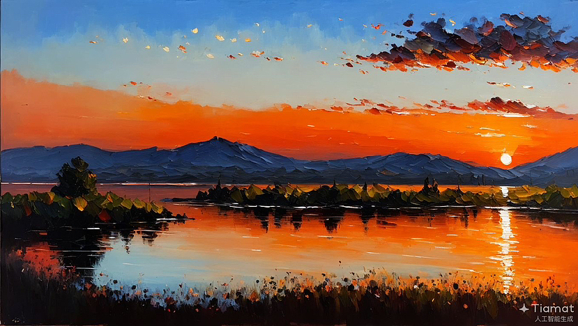 AI绘画档案馆|落日