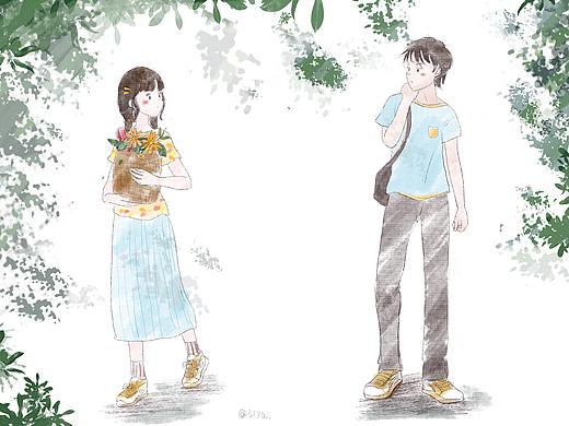 青春系列插画（个人主页-ZNDYzMjQ4MjA=） - 商业插画 - 站酷设计师梨鸭LIYA原创素材 - 站酷ZCOOL