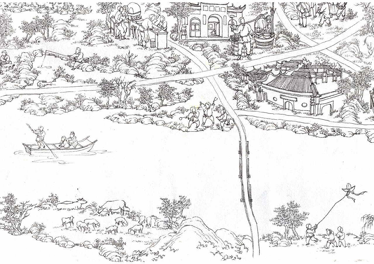 福州手绘地图线稿（图ZMTg2ODU0OTI0） - 其他 - 站酷设计师Lao妖怪原创素材 - 站酷ZCOOL