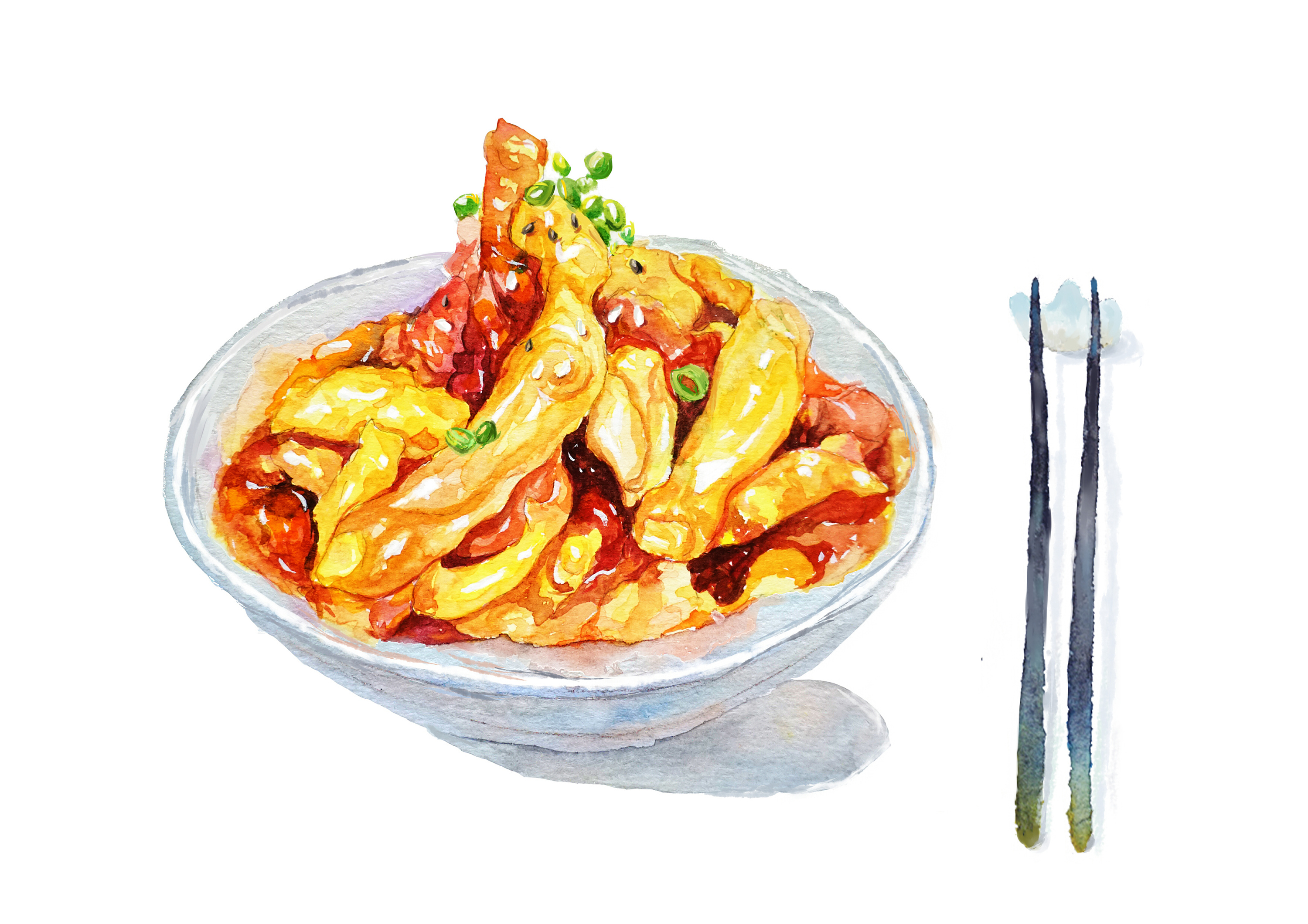 《PocketChinese》中国菜水彩手绘十二篇 随时更新|插画|创作习作|杨大妮那 - 原创作品 - 站酷 (ZCOOL)