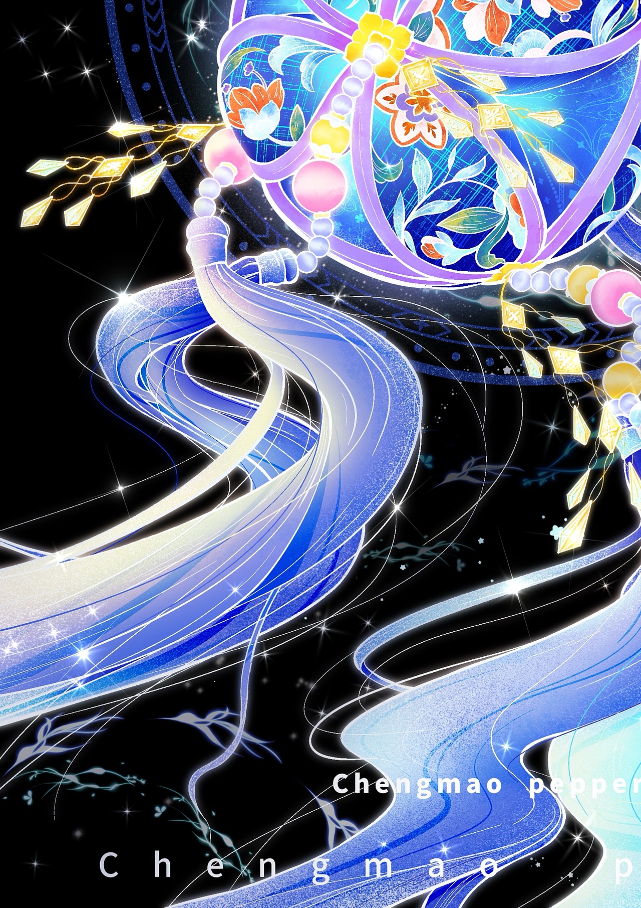 国风非遗广西绣球插画