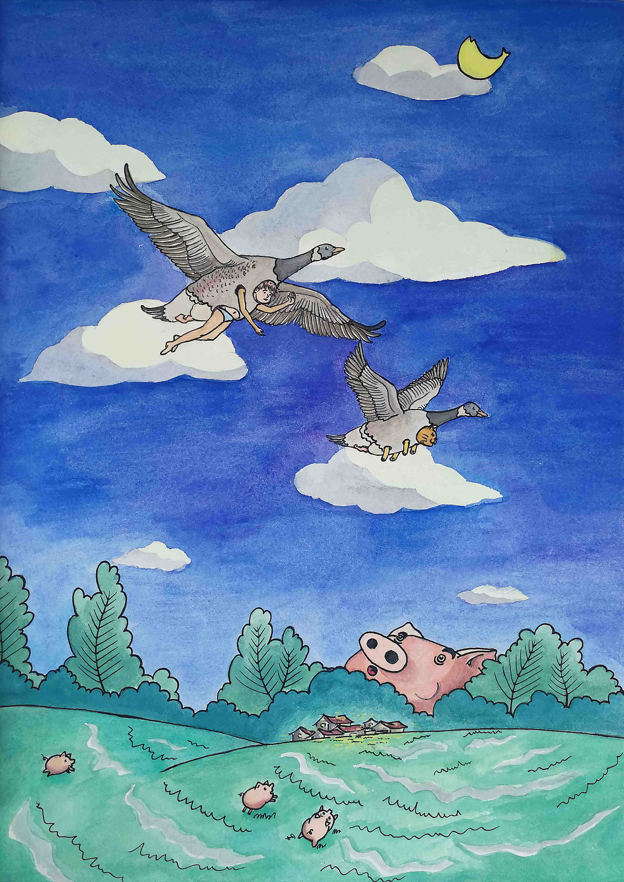 如果有来生|插画|创作习作|陈陈陈陈辰_原创作品-站酷zcool