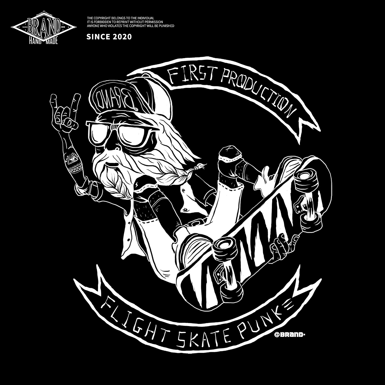 SKATE PUNK（图ZMjAzNTM2Nzk2） - 商业插画 - 站酷设计师Monkkkk原创素材 - 站酷ZCOOL