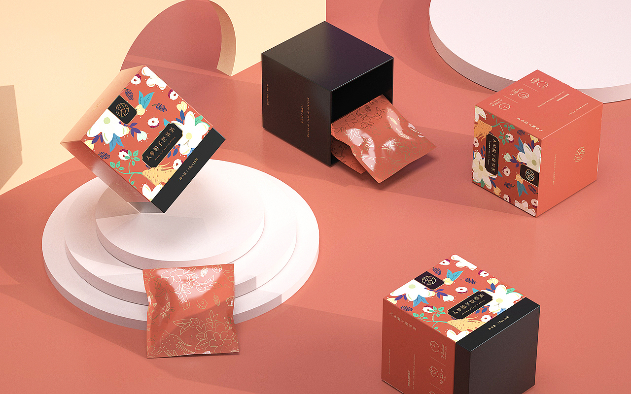 《哈狄-花茶》花茶包装 茶叶包装 三角包茶叶（图ZMjIxNzMyMTg0） - 包装 - 站酷设计师我叫小吉他原创素材 - 站酷ZCOOL