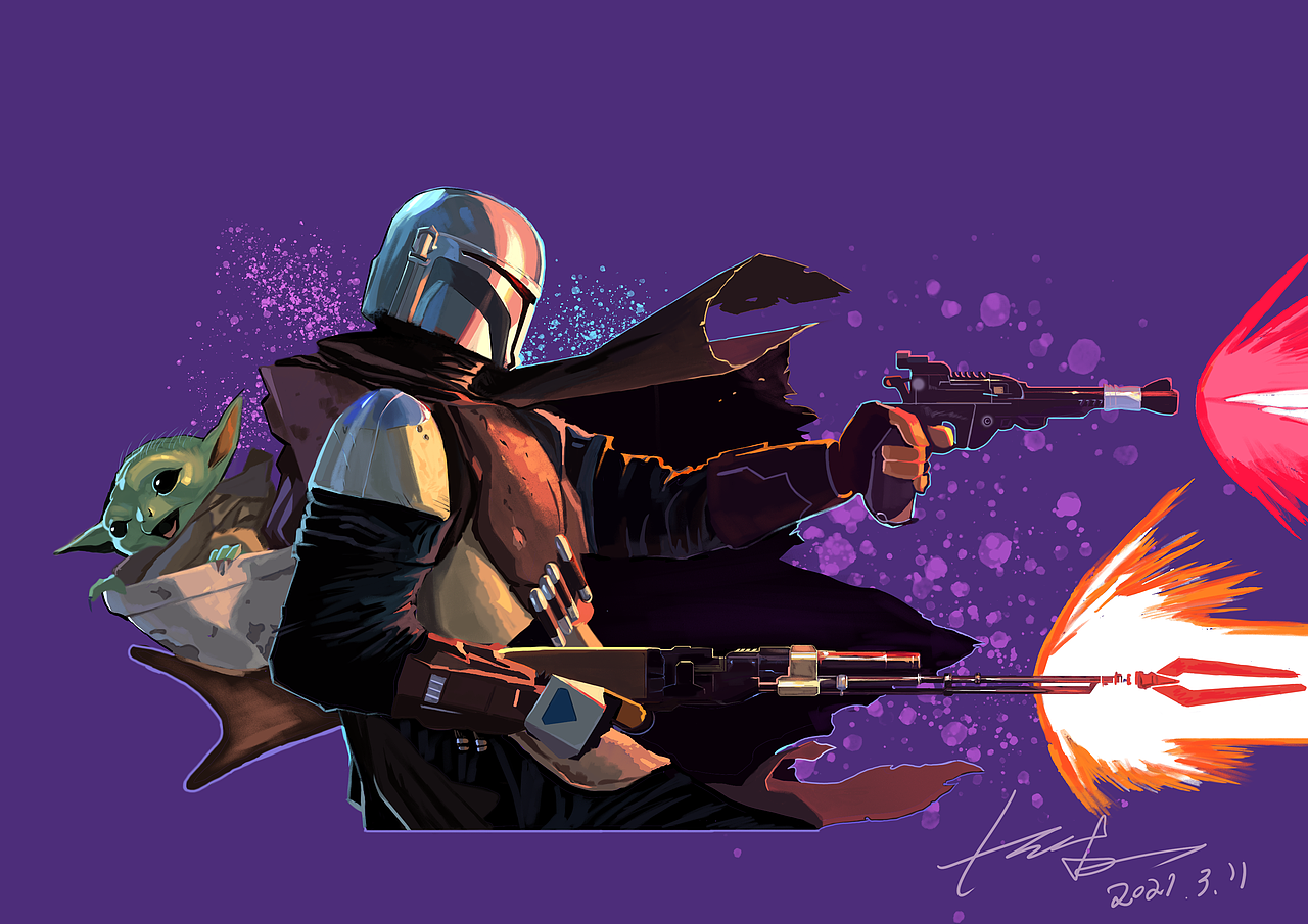 刚开始学手绘 临摹 多多指教