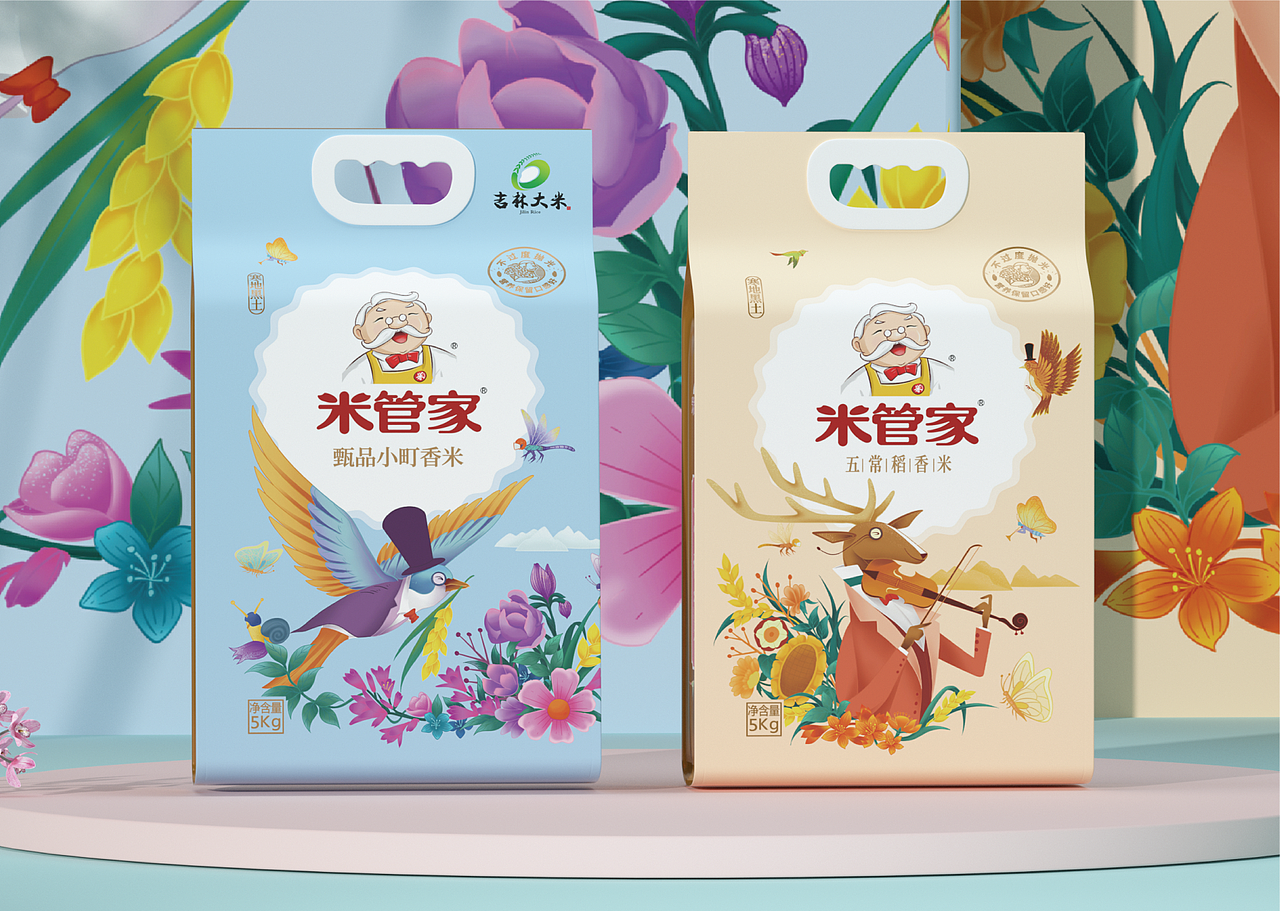 东北大米|米管家东北大米系列包装设计|智多邦(图ZMzAzMDg0MDU2) - 包装 - 站酷设计师智多邦原创素材 - 站酷ZCOOL