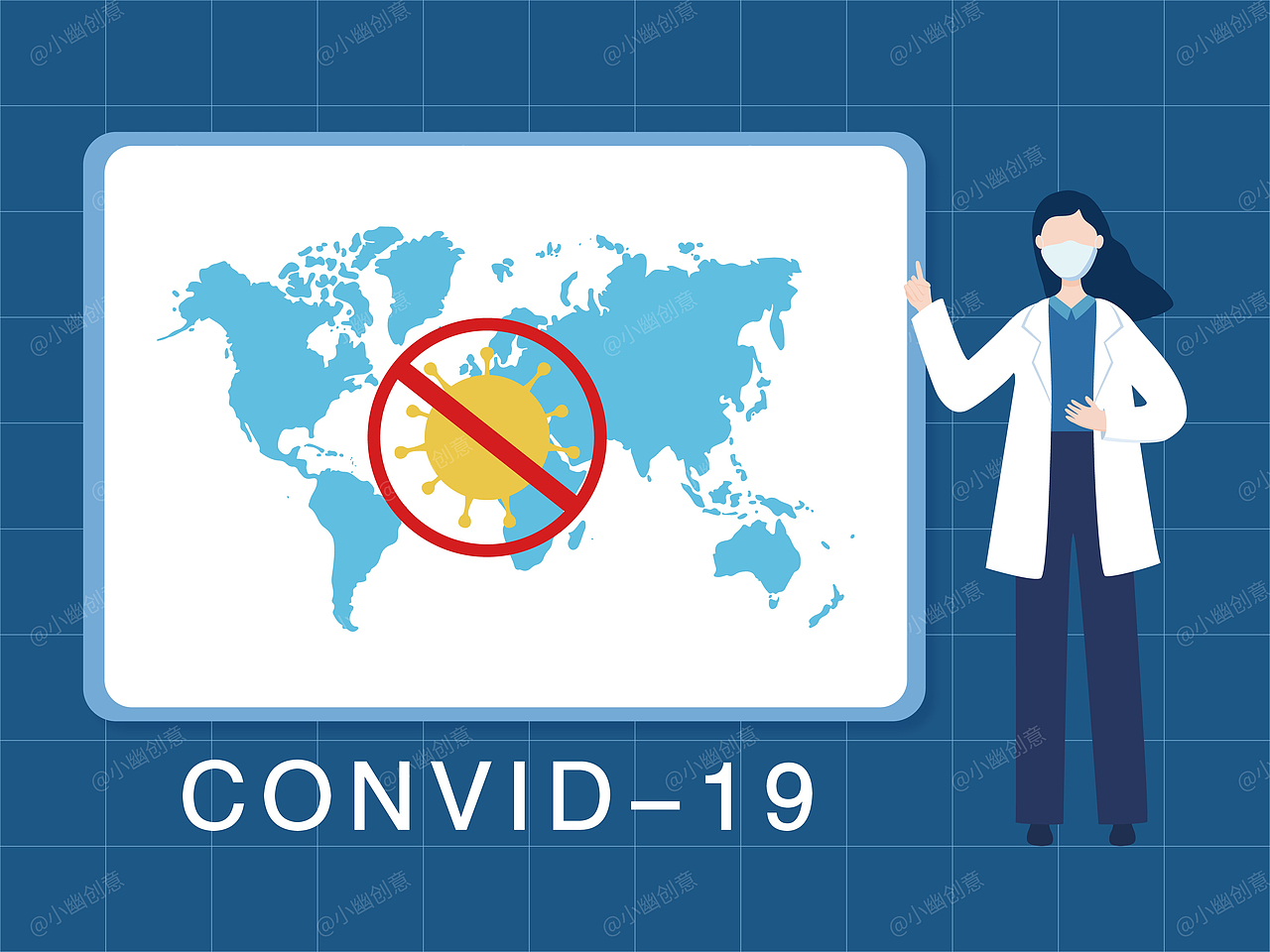 新冠抗疫插画合集