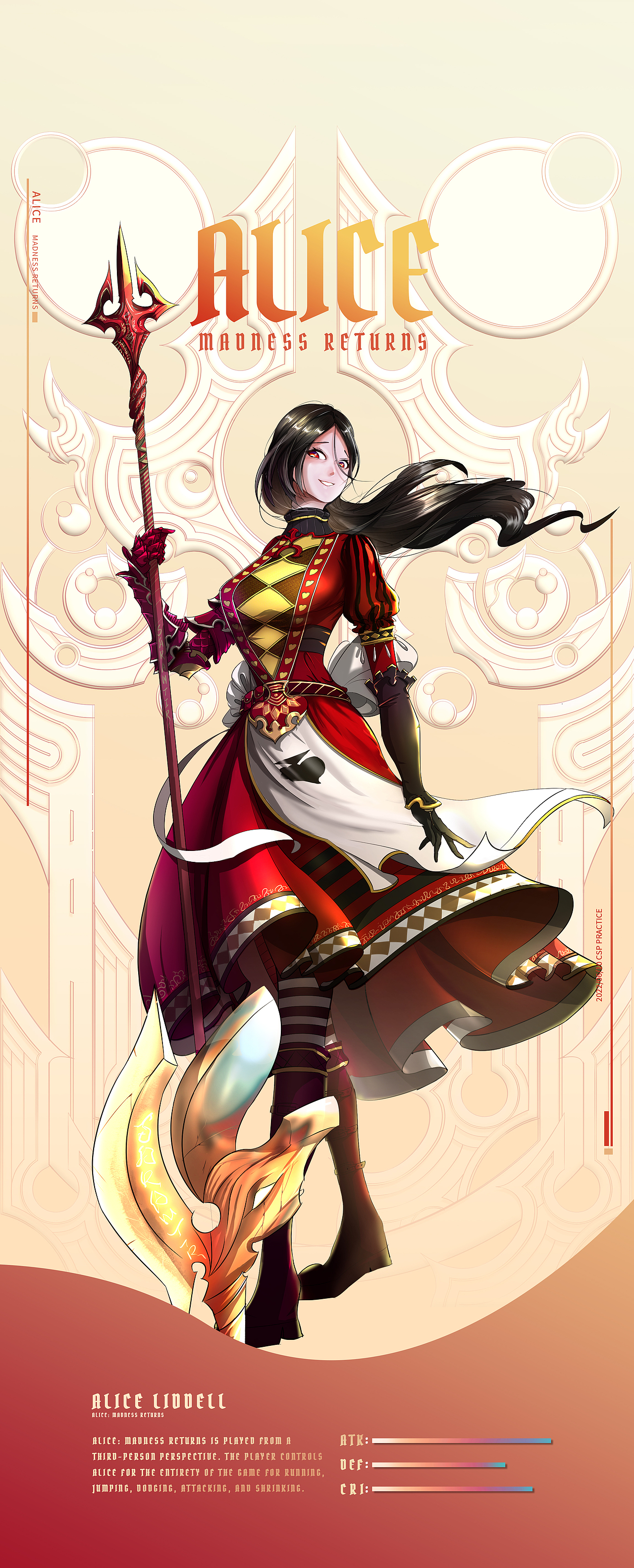 记录下自己学习手绘的过程-同人-爱丽丝疯狂回归