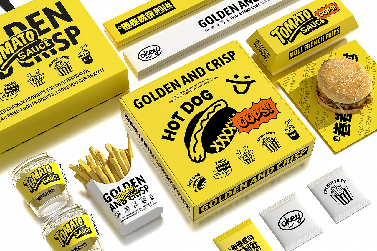 卷卷薯条-餐饮策略视觉设计