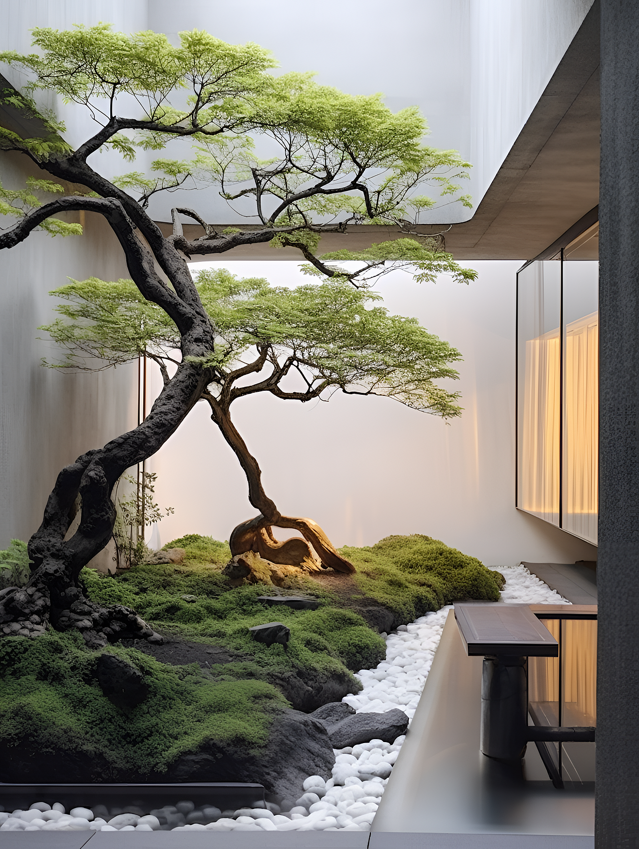 AI绘图-新中式庭院局部重绘