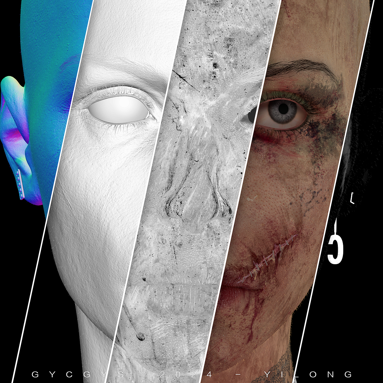 女头-战损版（图ZMzYxNDM2NjQw） - 动画/影视 - 站酷设计师乙珑原创素材 - 站酷ZCOOL
