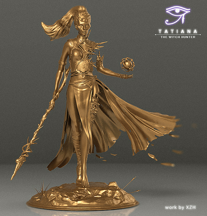 三维静帧（角色）练习，女性游戏人物（素模）（图ZOTYzNjgwMjA=） - 人物/生物 - 站酷设计师少年维特的烦恼原创素材 - 站酷ZCOOL