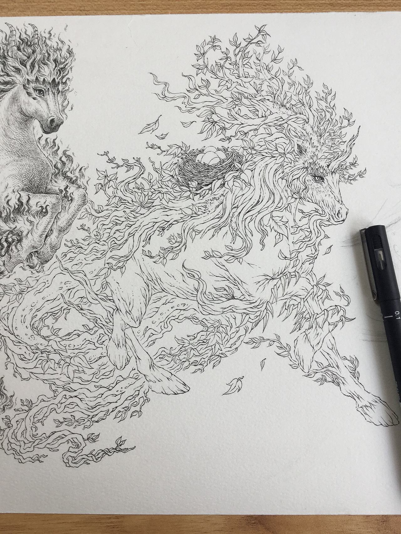 《天马行空图》傅淳强手绘作品(图ZMTE5OTM0MDg4) - 绘画 - 站酷设计师傅淳强画者之旅原创素材 - 站酷ZCOOL