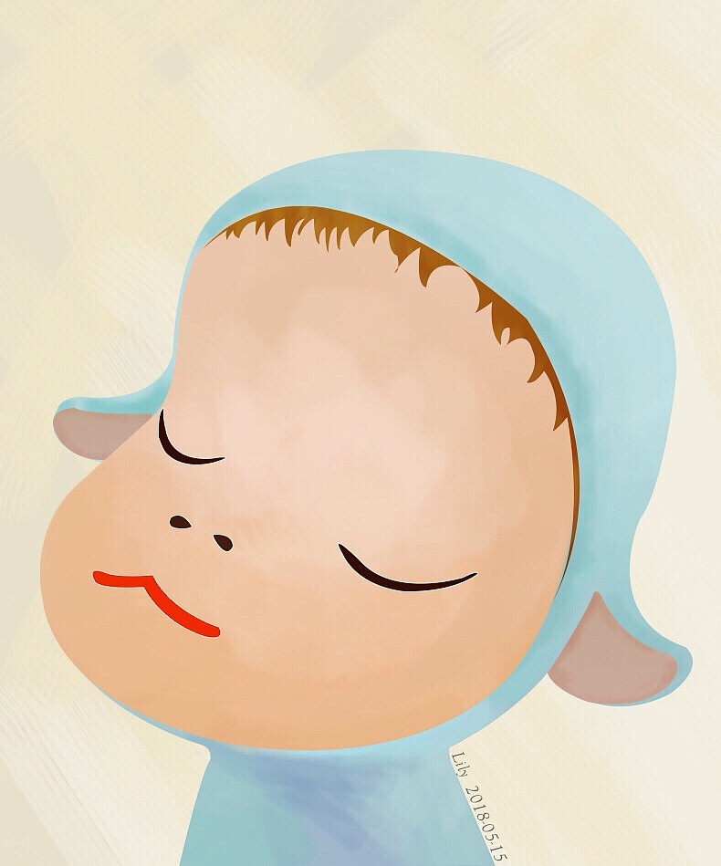 ps临摹一张坏小孩奈良美智