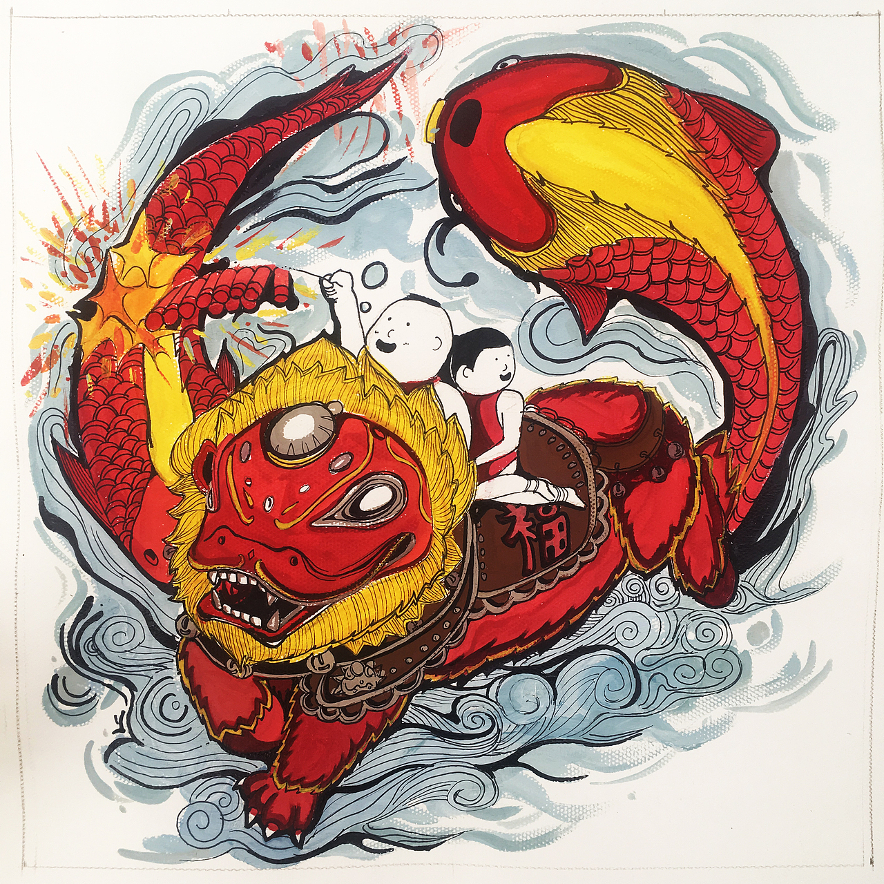 16年—17年视觉传达考研手绘（图ZMTE4OTUyMzEy） - 绘画 - 站酷设计师咖喱鱼丸Polly原创素材 - 站酷ZCOOL