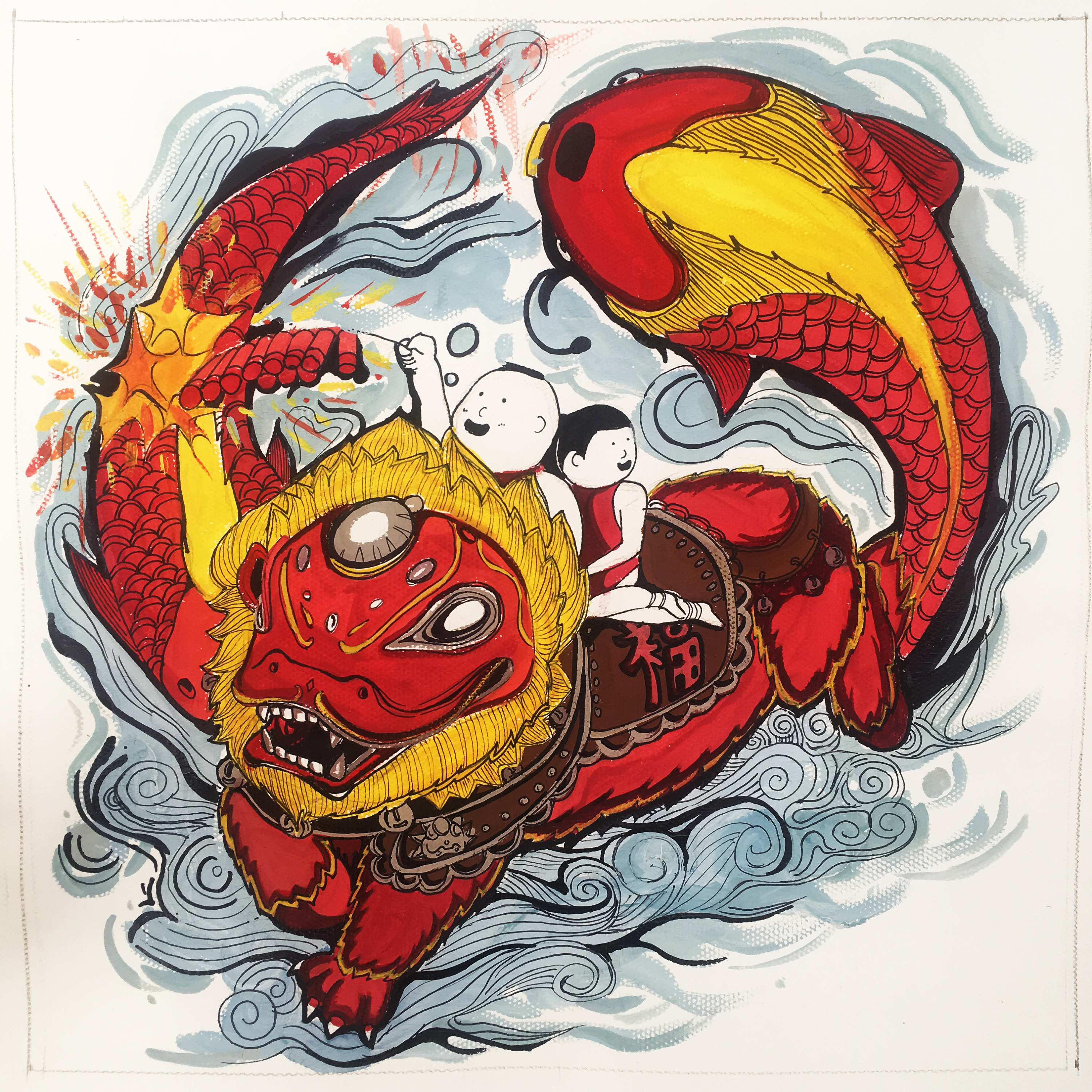 16年—17年视觉传达考研手绘