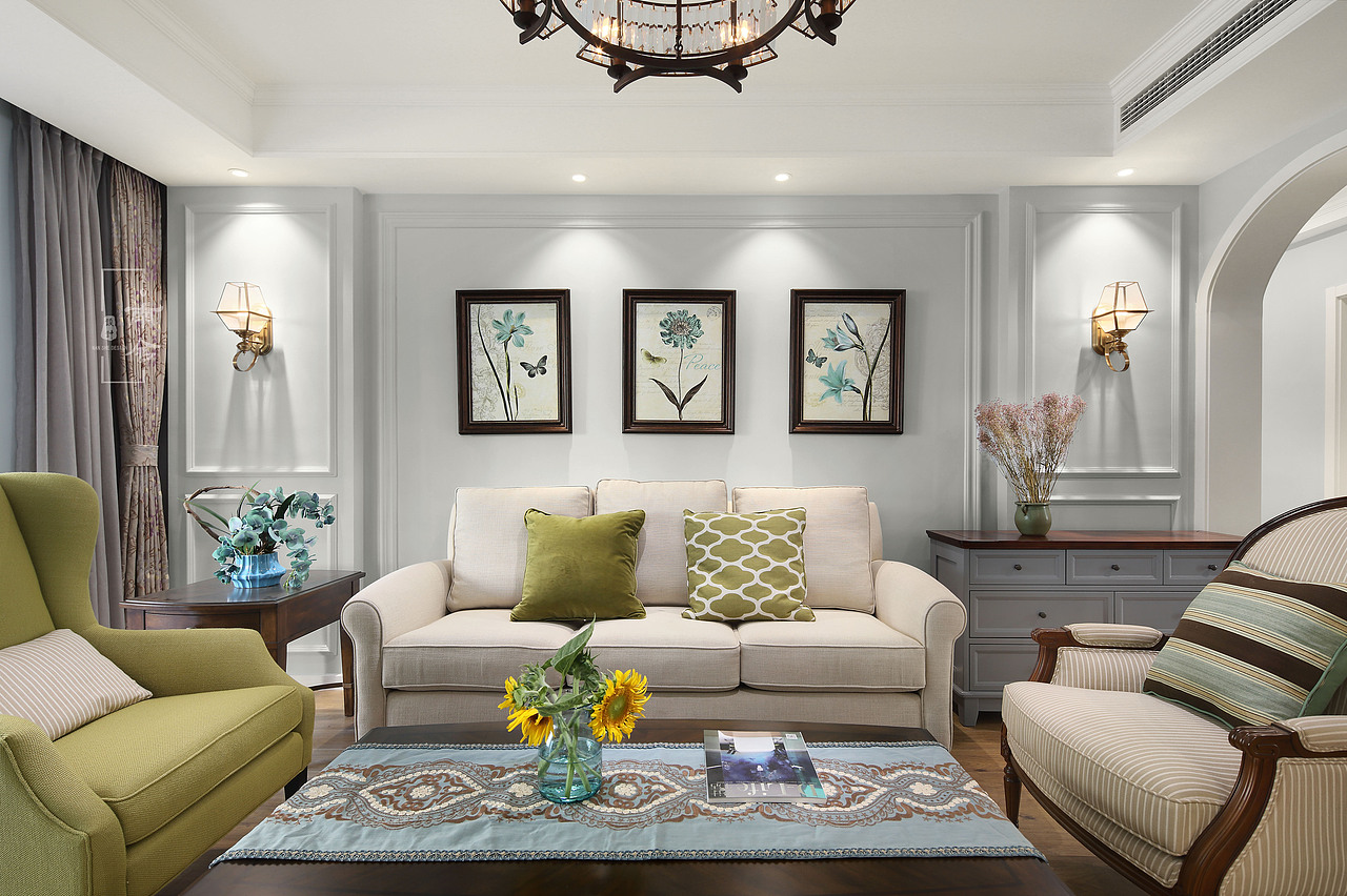 南舍新作【科罗拉多玫瑰】大华阅江山简约美式（图ZOTg2ODM3MTY=） - 家装设计 - 站酷设计师吴艳丽原创素材 - 站酷ZCOOL