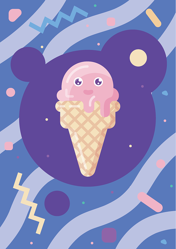 极简扁平风商业插画练习作品合集（图ZMjUwODIwMDQw） - 商业插画 - 站酷设计师莲西原创素材 - 站酷ZCOOL