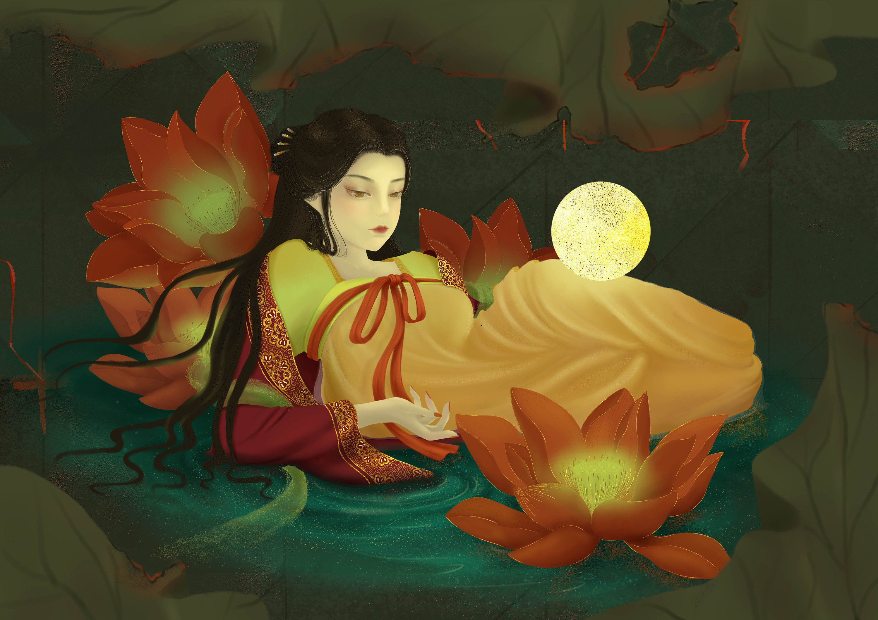 聊斋人物设计"荷花三娘子"