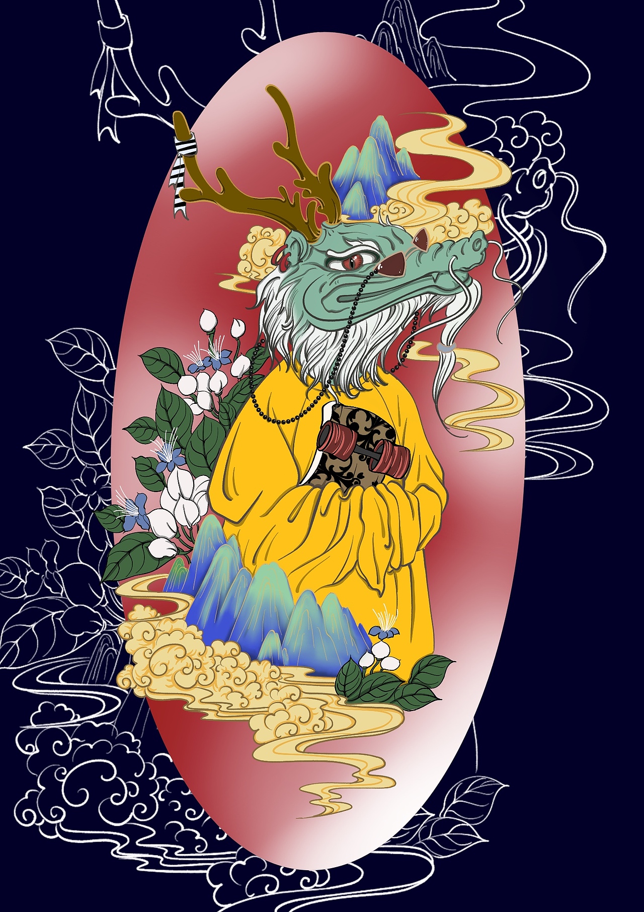 国潮《守岁神》 十二生肖（图ZMjM1ODgwMTEy） - 新锐潮流插画 - 站酷设计师PAOP0原创素材 - 站酷ZCOOL